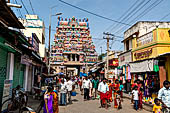Pilgrims visiting the Sri Ranganatha Temple of Srirangam, Tamil Nadu. 